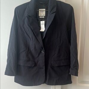 NWT Abercrombie Boyfriend Black Blazer